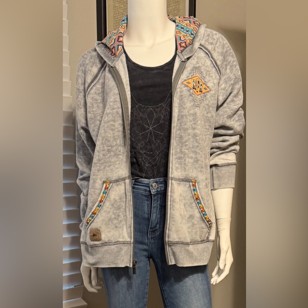 Zipper sweatshirt hoodie